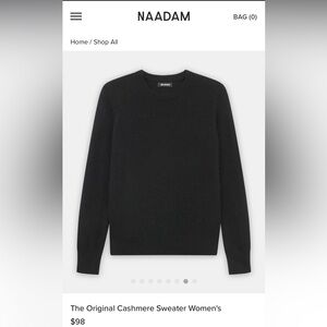 Brand new with tags NAADAM cashmere sweater